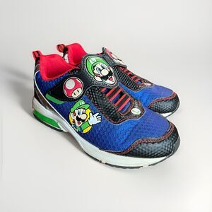 Nintendo Super Mario Brothers Luigi Light Up Shoes Size US Kids 13